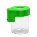 Amazon Hot Seller Glass LED Jar Magnifying Stash Mag Jar Smell Proof Viewing Jar for Dispensary Shop